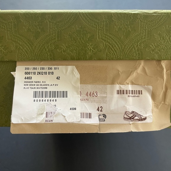 New GG GUCCI TENNIS 1977 SNEAKER Wmn42-US12 - Picture 16 of 16